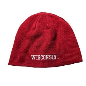 WISCONSIN KNIT WINTER HATS/CAPS Beanie Red Cap Warm